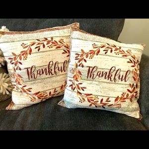 Harvest throw pillows